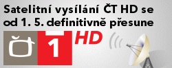 Změna parametrů satelitního HDTV vysílání programu ČT